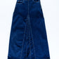 Linda Dark Denim A-Line Long Denim Skirt IC Skirts