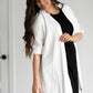 Linen Blend Cream Button Down Layering Top Dresses