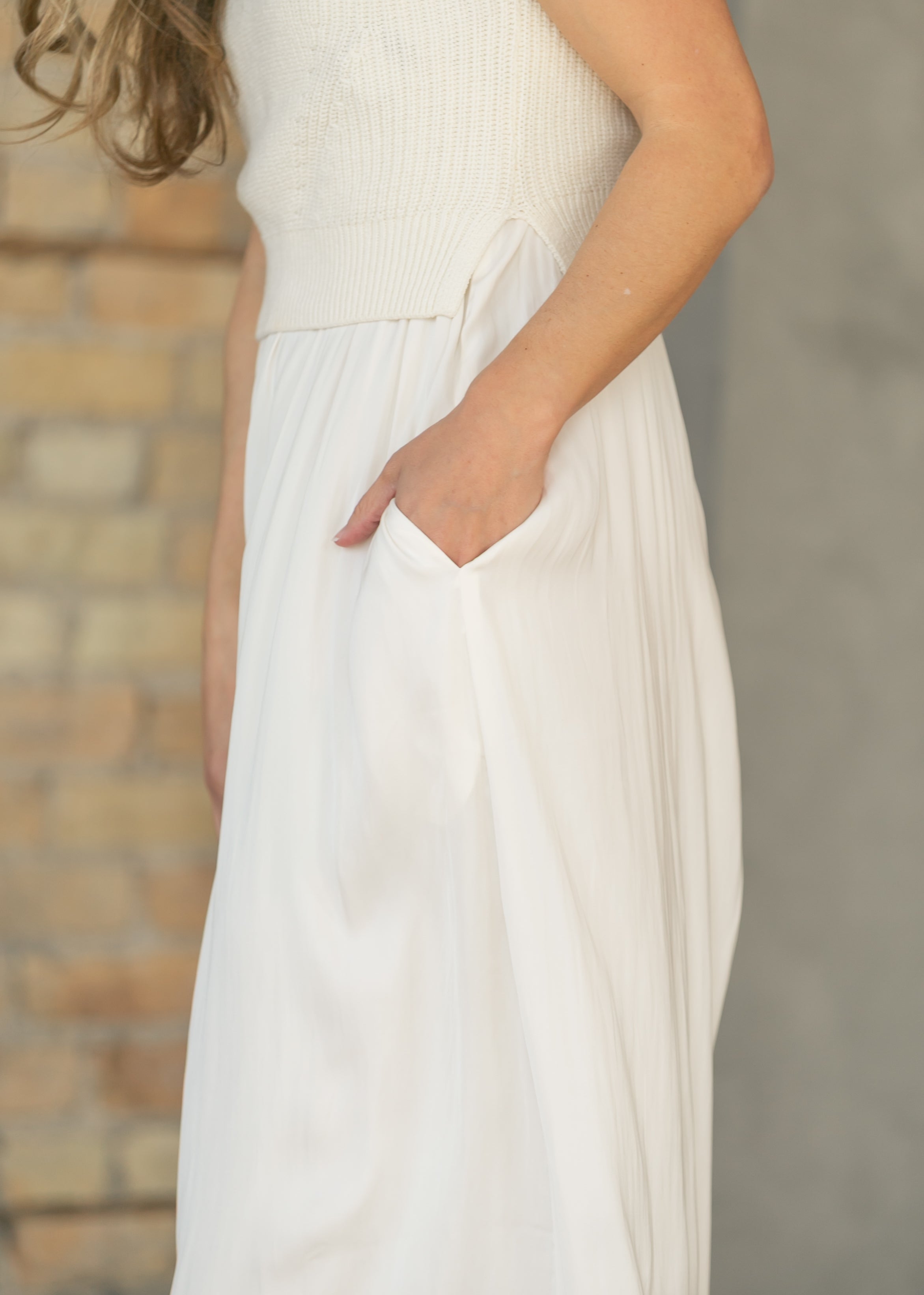 LIVERPOOL® Cream Sleeveless Tie Back Sweater Maxi Dress – Inherit Co LIVERPOOL® Cream Sleeveless Tie Back Sweater Maxi Dress – Inherit Co