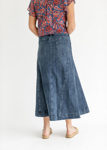 LIVERPOOL® Denim Mermaid Maxi Skirt FF Skirts