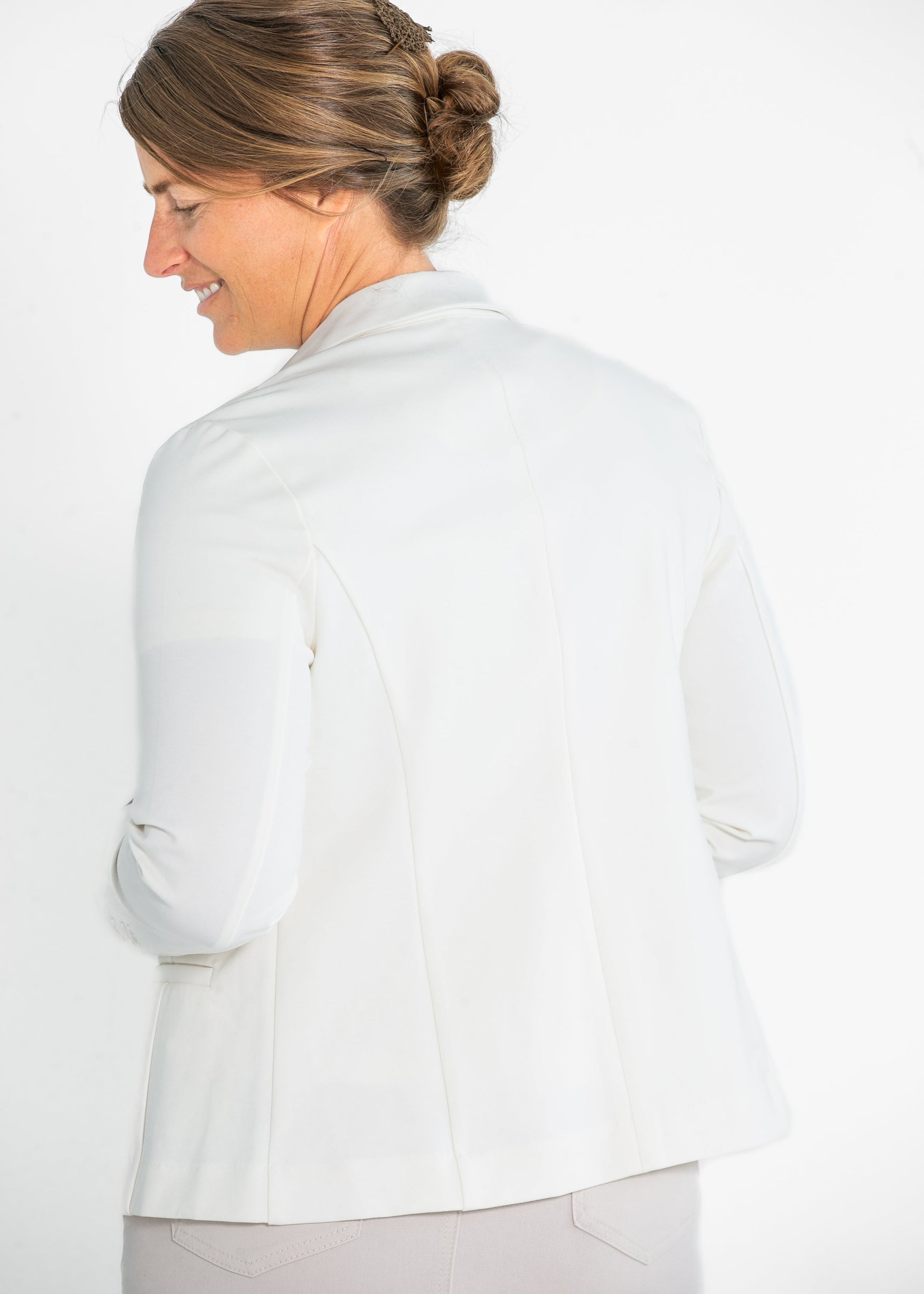 Liverpool Los Angeles® Fitted Single Button Blazer FF Tops