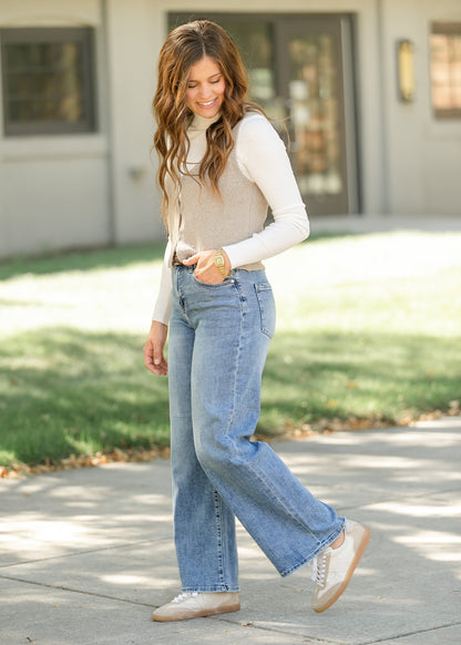 Liverpool Los Angeles® Stride Wide Leg Jeans FF Pants