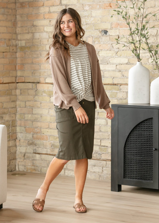 LIVERPOOL® Sleeveless Twist Front Knit Top FF Tops