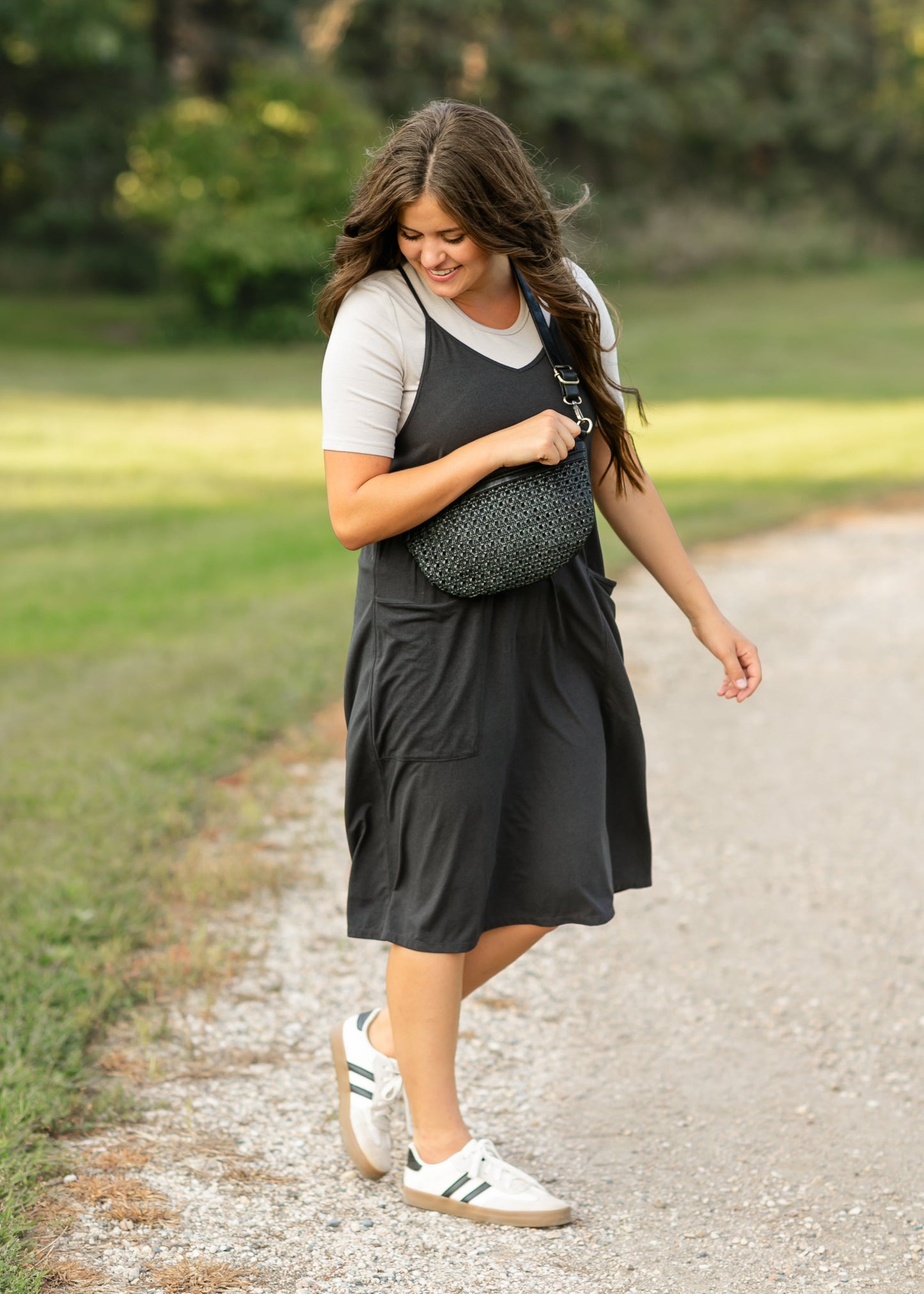 Lolo Black Racerback Midi Dress IC Dresses