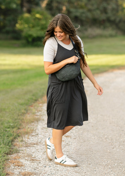 Lolo Black Racerback Midi Dress IC Dresses