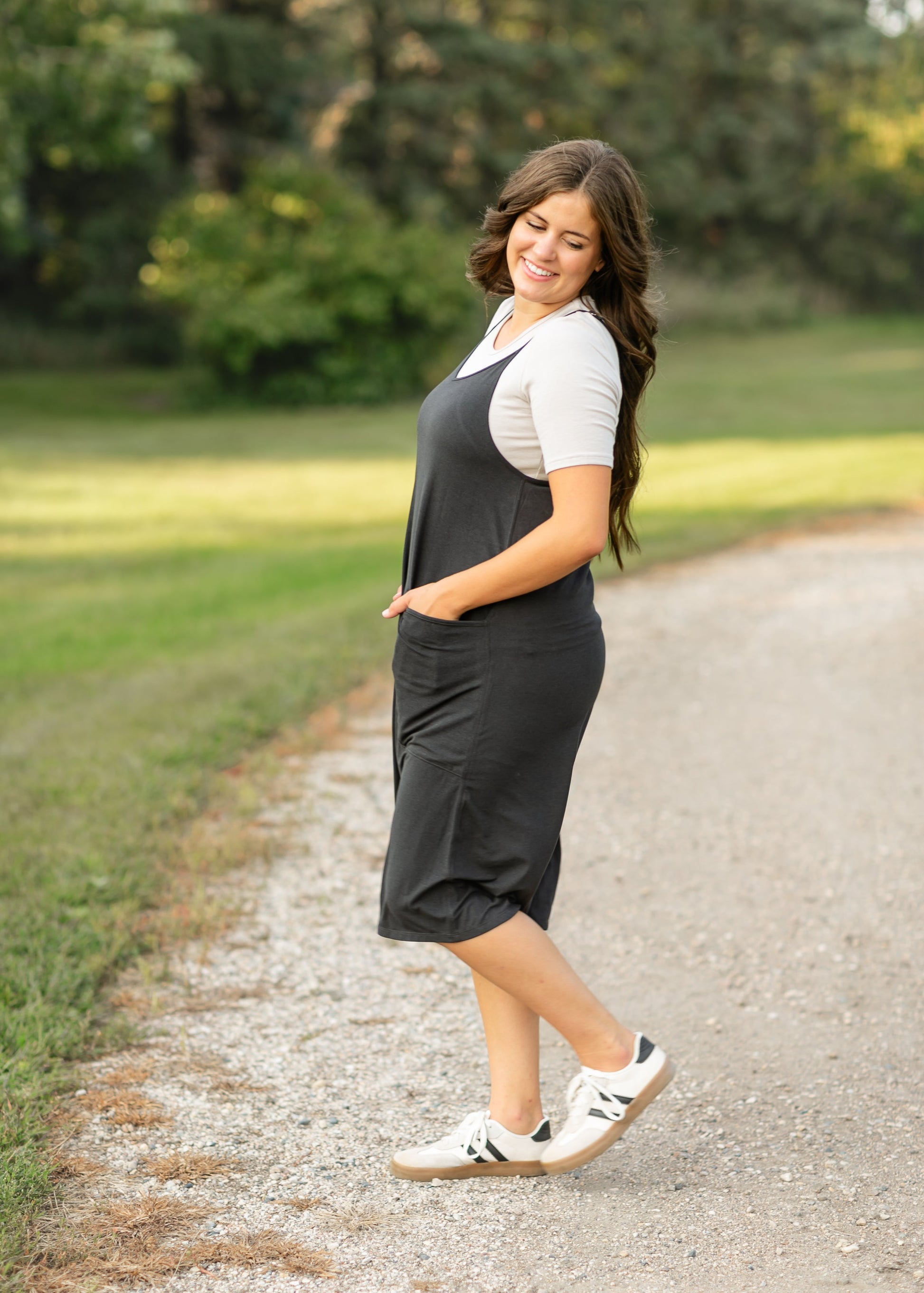 Lolo Black Racerback Midi Dress IC Dresses