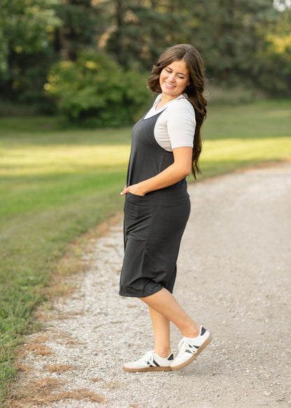 Lolo Black Racerback Midi Dress IC Dresses