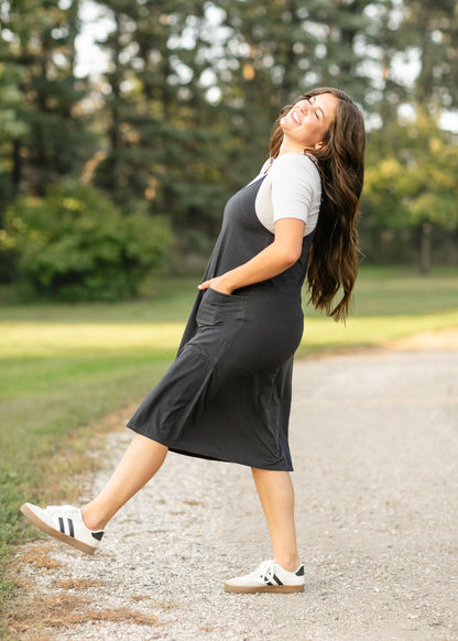 Lolo Black Racerback Midi Dress IC Dresses