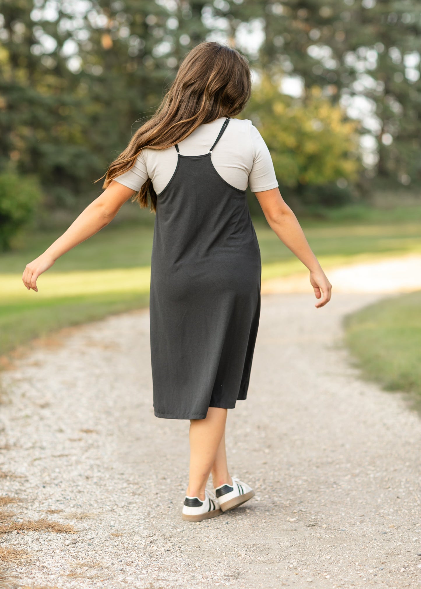 Lolo Black Racerback Midi Dress IC Dresses