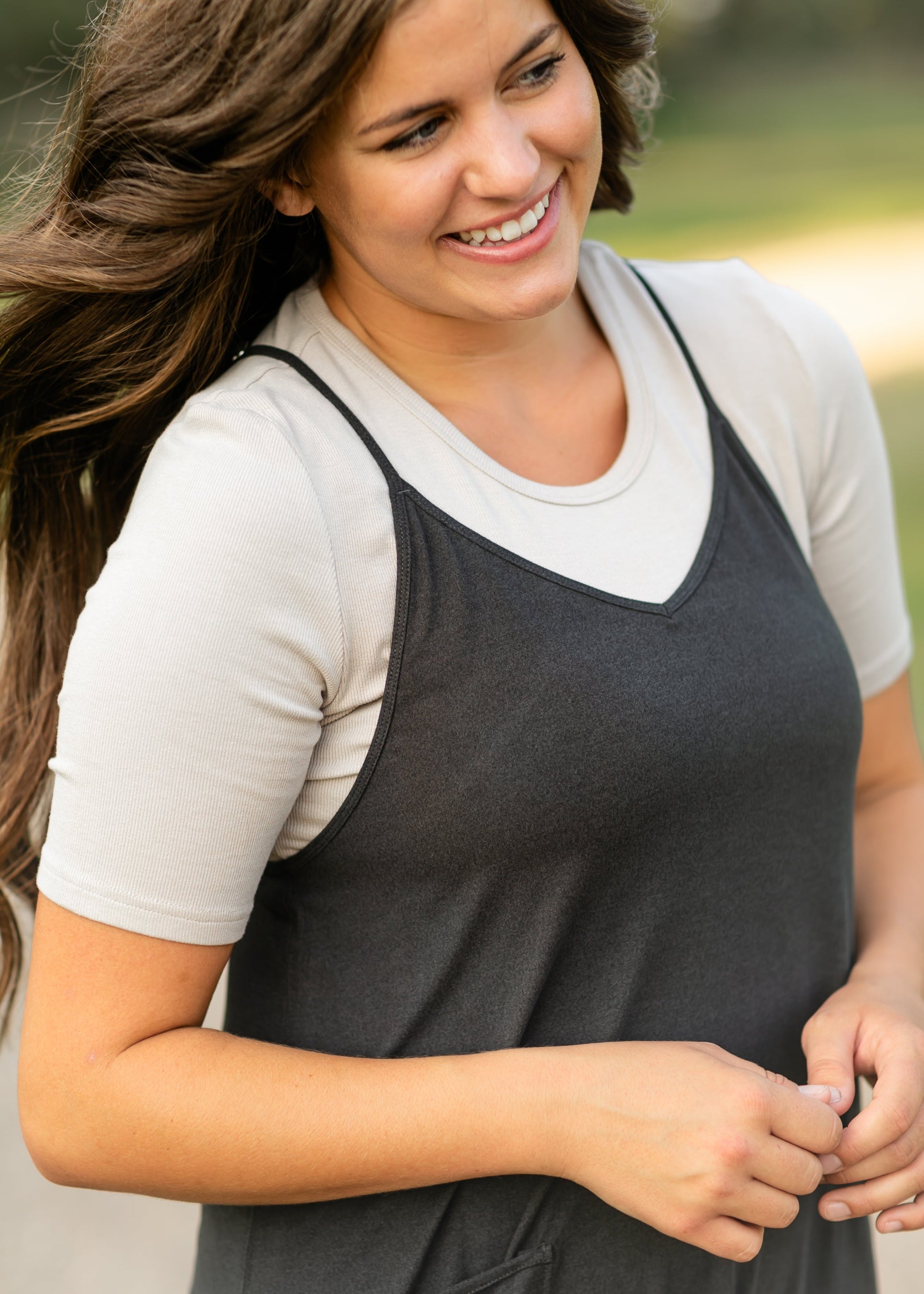 Lolo Black Racerback Midi Dress IC Dresses