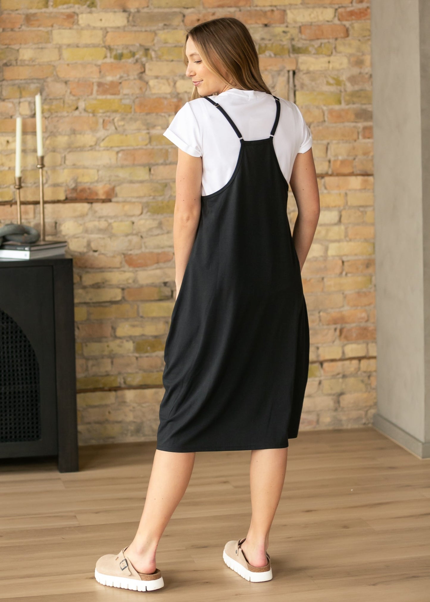 Lolo Black Racerback Midi Dress IC Dresses