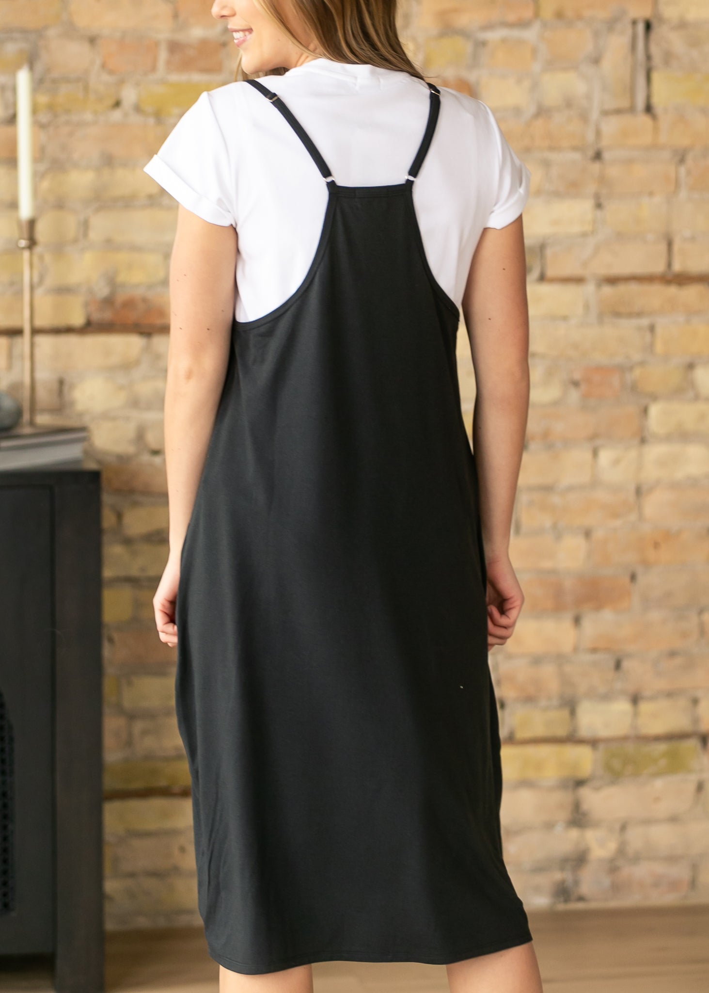 Lolo Black Racerback Midi Dress IC Dresses