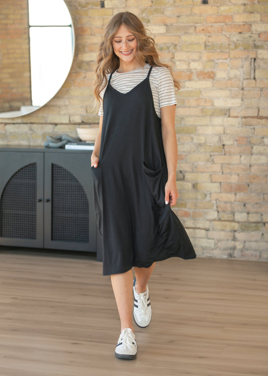 Lolo Black Racerback Midi Dress IC Dresses XS