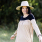 Long Sleeve Color Block Taupe + Black Top - FINAL SALE FF Tops