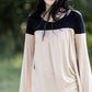 Long Sleeve Color Block Taupe + Black Top - FINAL SALE FF Tops