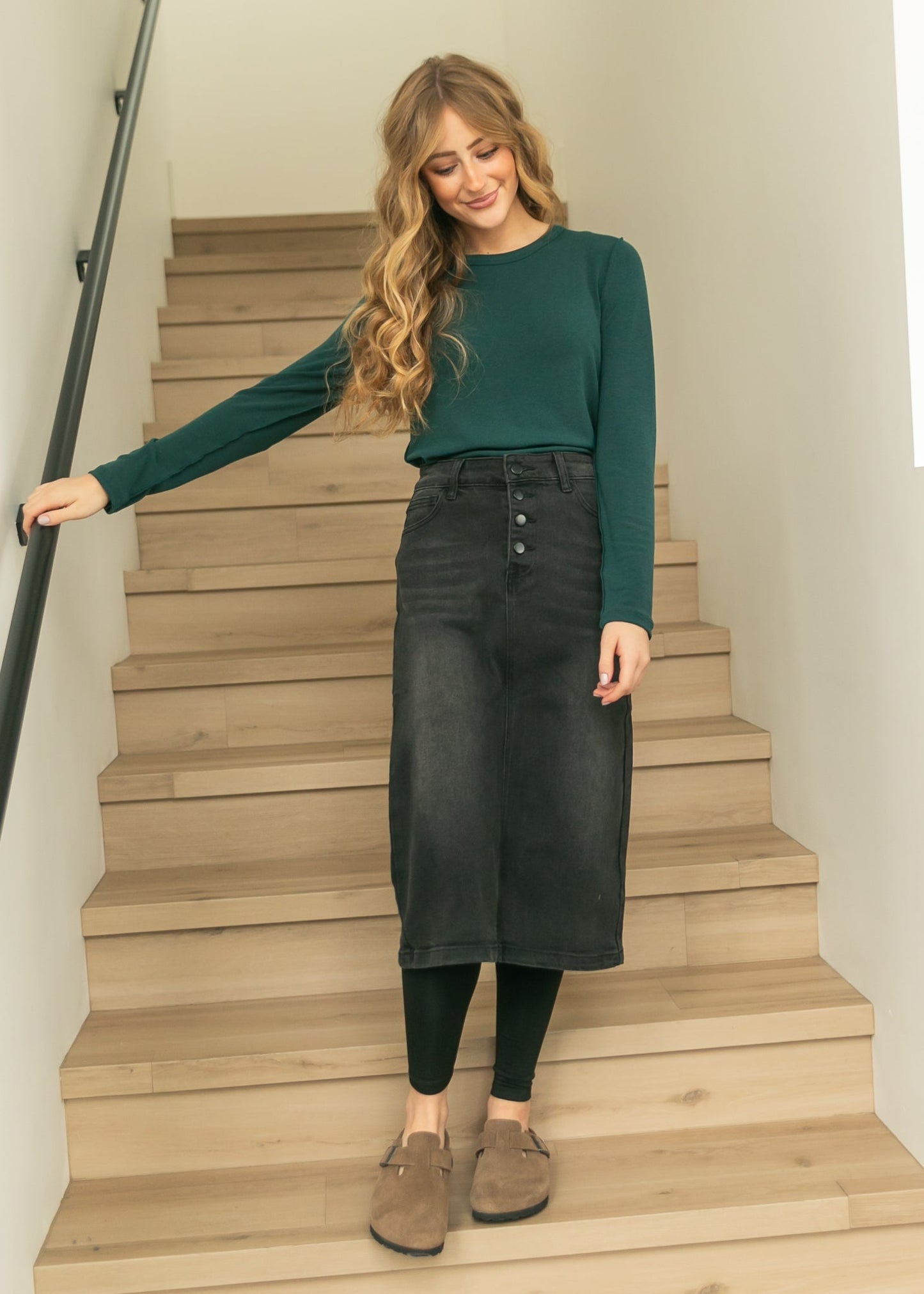 Long Sleeve Out Seam Jersey Top FF Tops