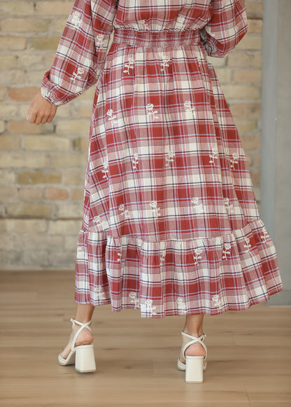 Long Sleeve Ruffle Detail Maxi Dress FF Dresses