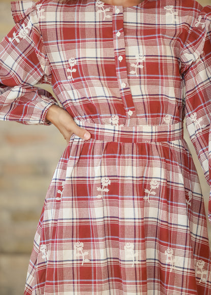 Long Sleeve Ruffle Detail Maxi Dress FF Dresses