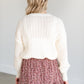 Loose Knit Textured Crewneck Sweater FF Tops