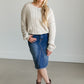 Loose Knit V-neck Sweater FF Tops
