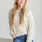 Loose Knit V-neck Sweater FF Tops