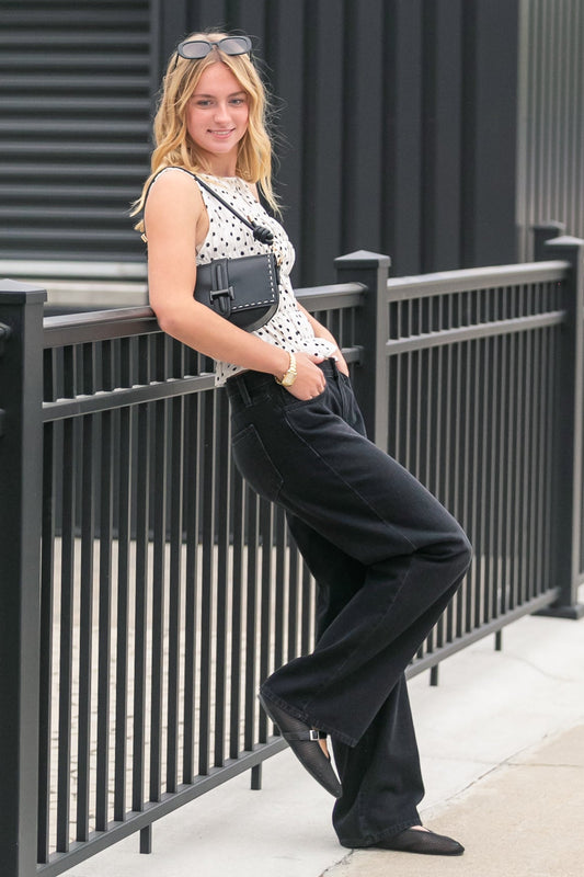 Low Rise Slouch Jeans FF Pants