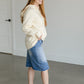 Lucy Long Sleeve Hoodie Sweatshirt FF Tops