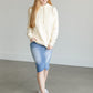 Lucy Long Sleeve Hoodie Sweatshirt FF Tops