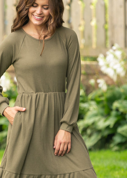 Luna Tiered Midi Dress IC Dresses