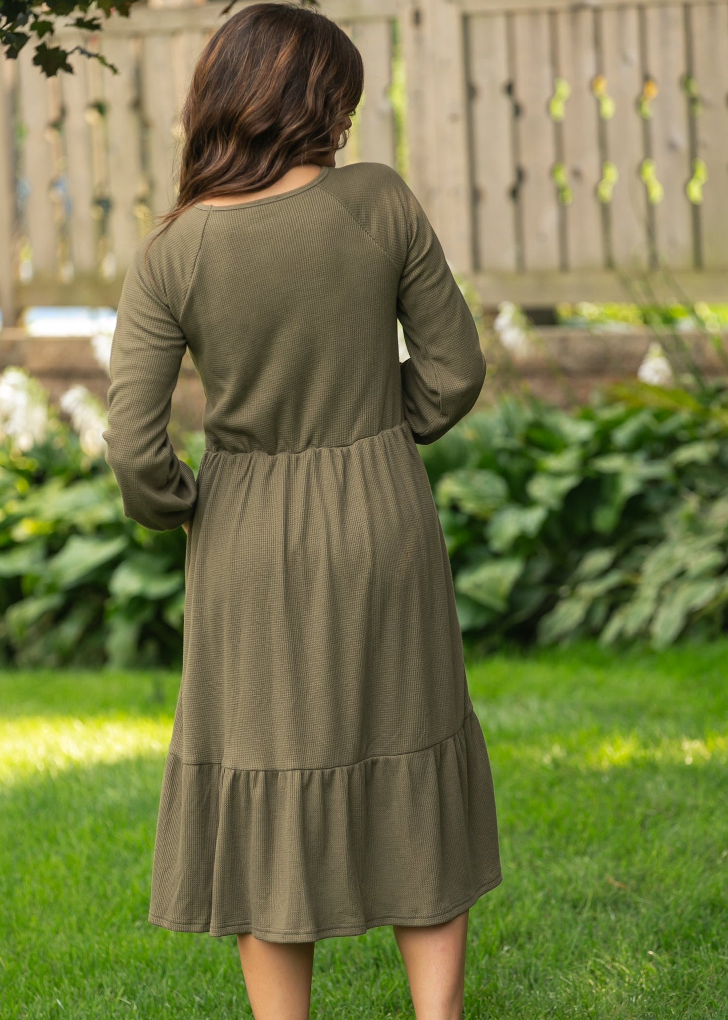 Luna Tiered Midi Dress IC Dresses