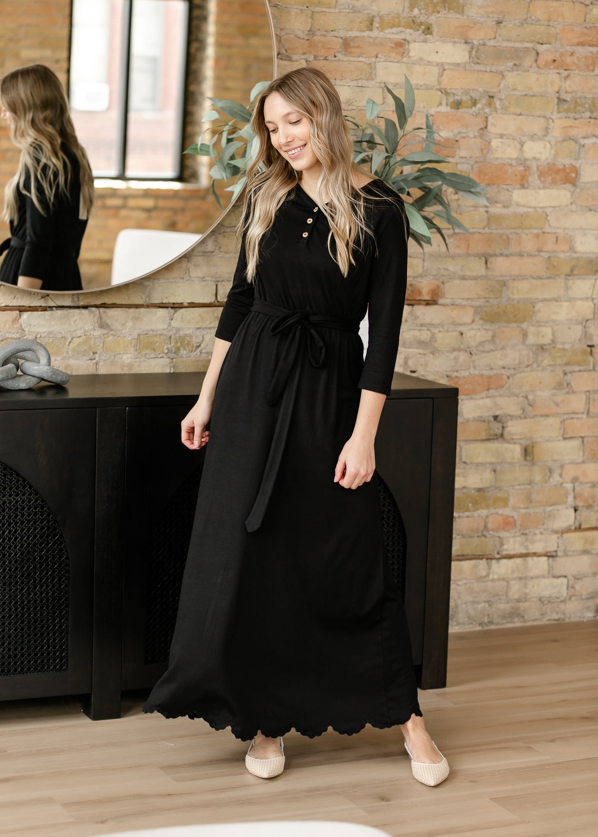 Lydia Button Front Maxi Dress - FINAL SALE XS Lydia Button Front Maxi Dress - FINAL SALE XS