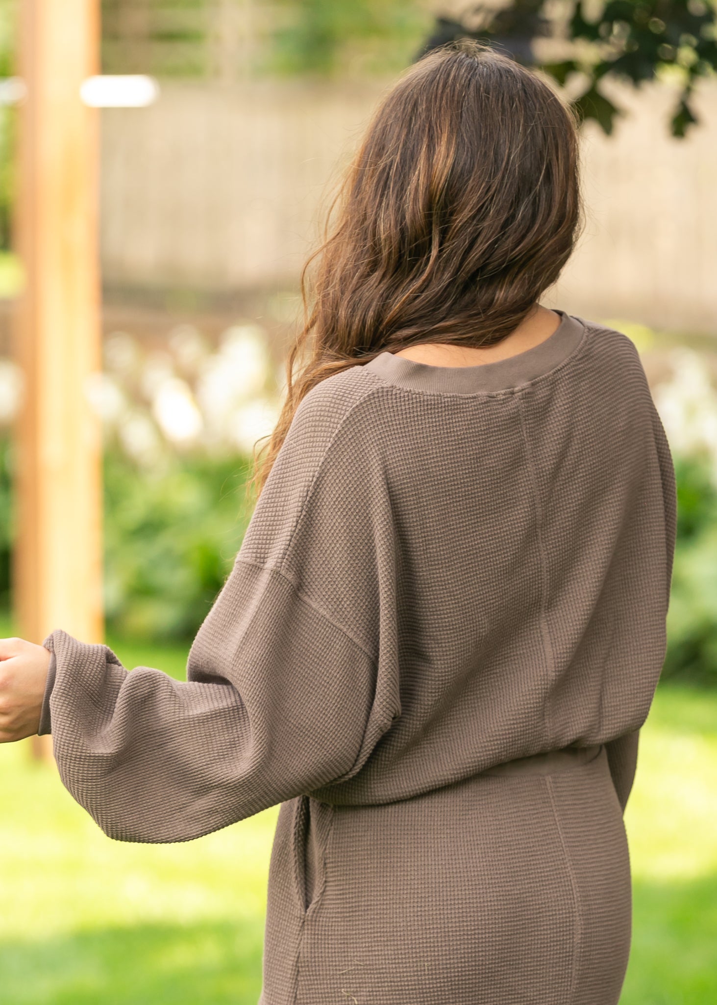 Lynette Waffle Thermal V-Neck Set (Copy) IC Tops