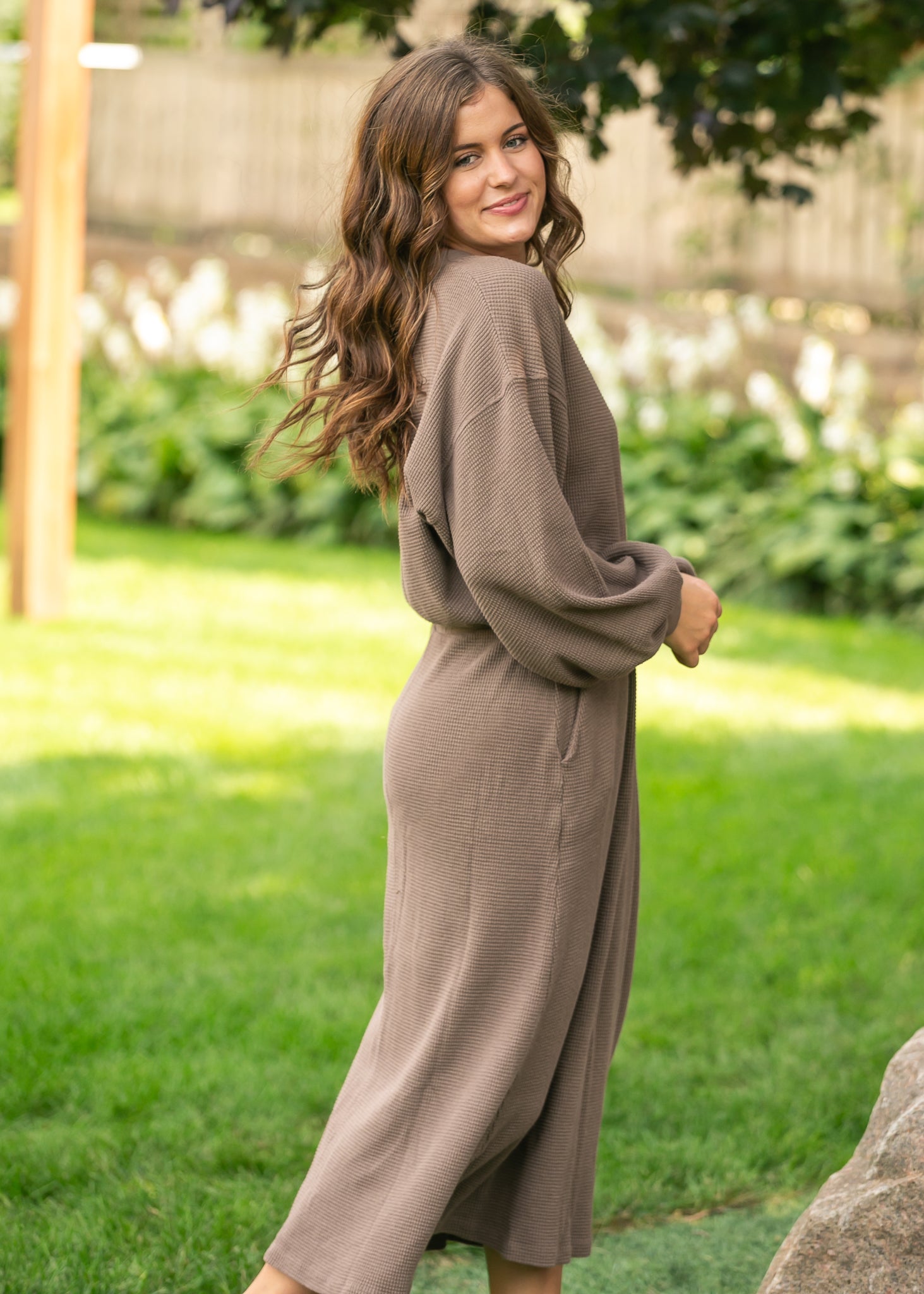 Lynette Waffle Thermal V-Neck Set (Copy) IC Tops