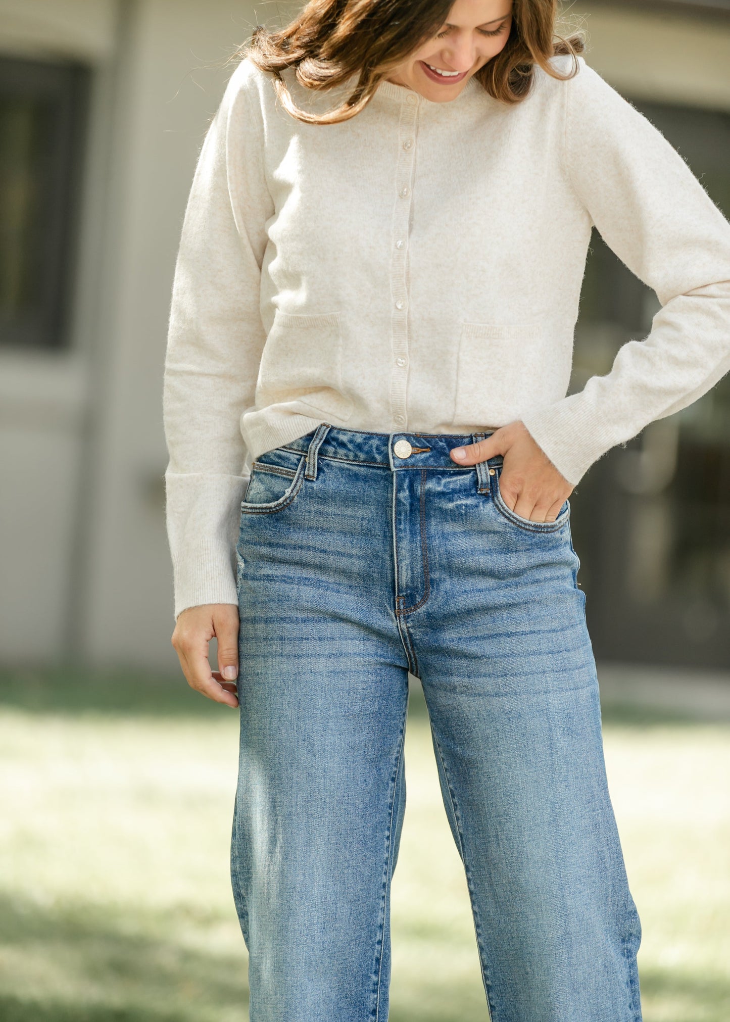 Lyra Cardigan with Front Pocket FF Tops