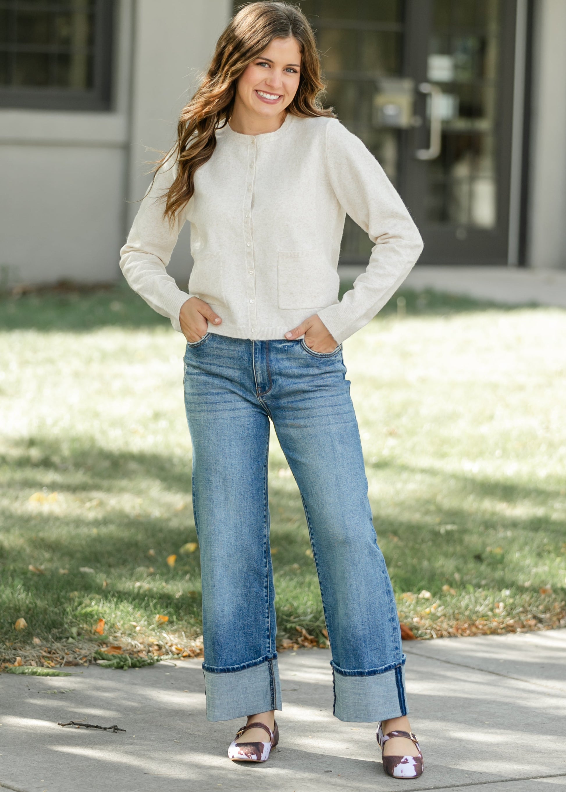 Lyra Cardigan with Front Pocket FF Tops