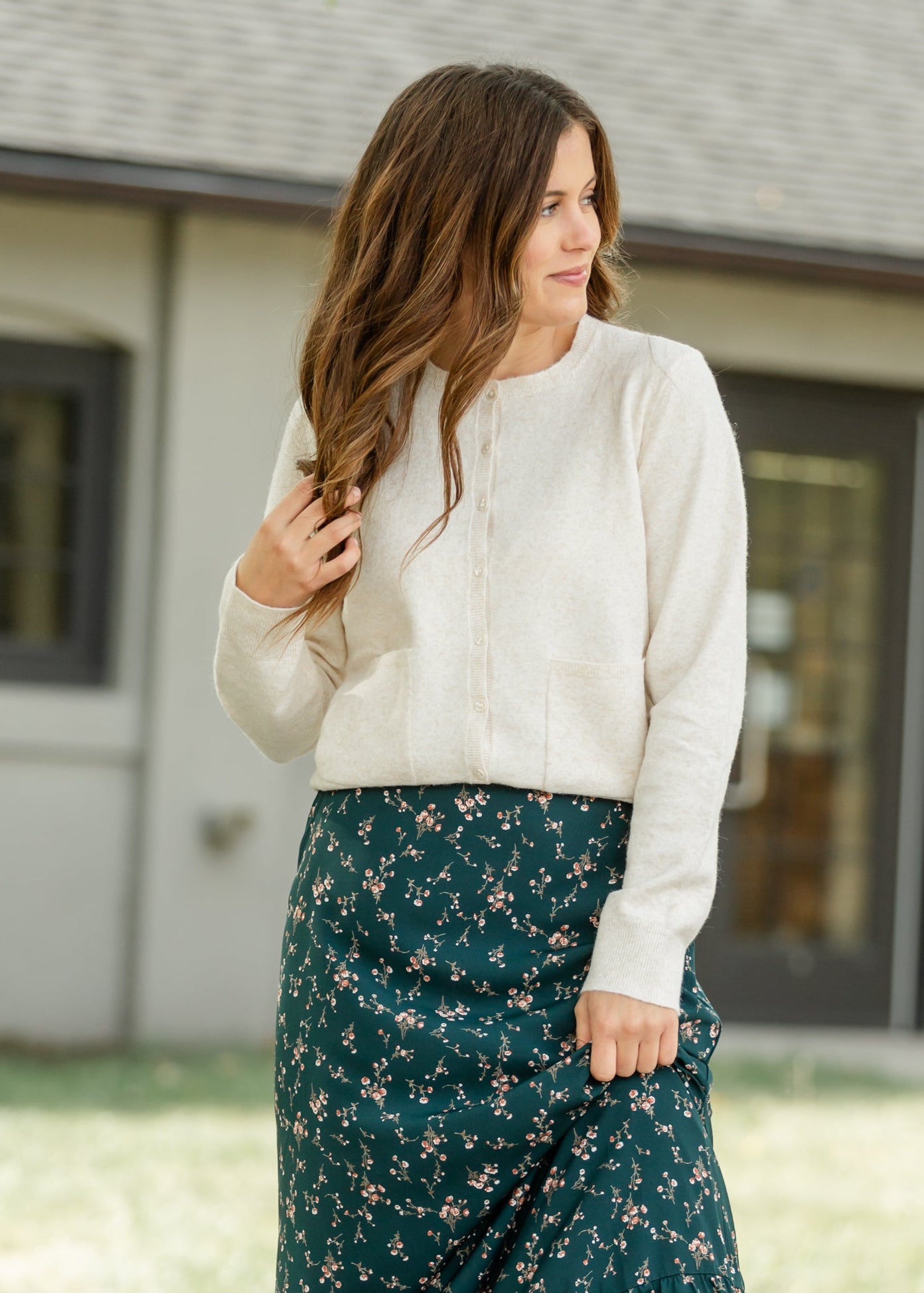 Lyra Cardigan with Front Pocket FF Tops