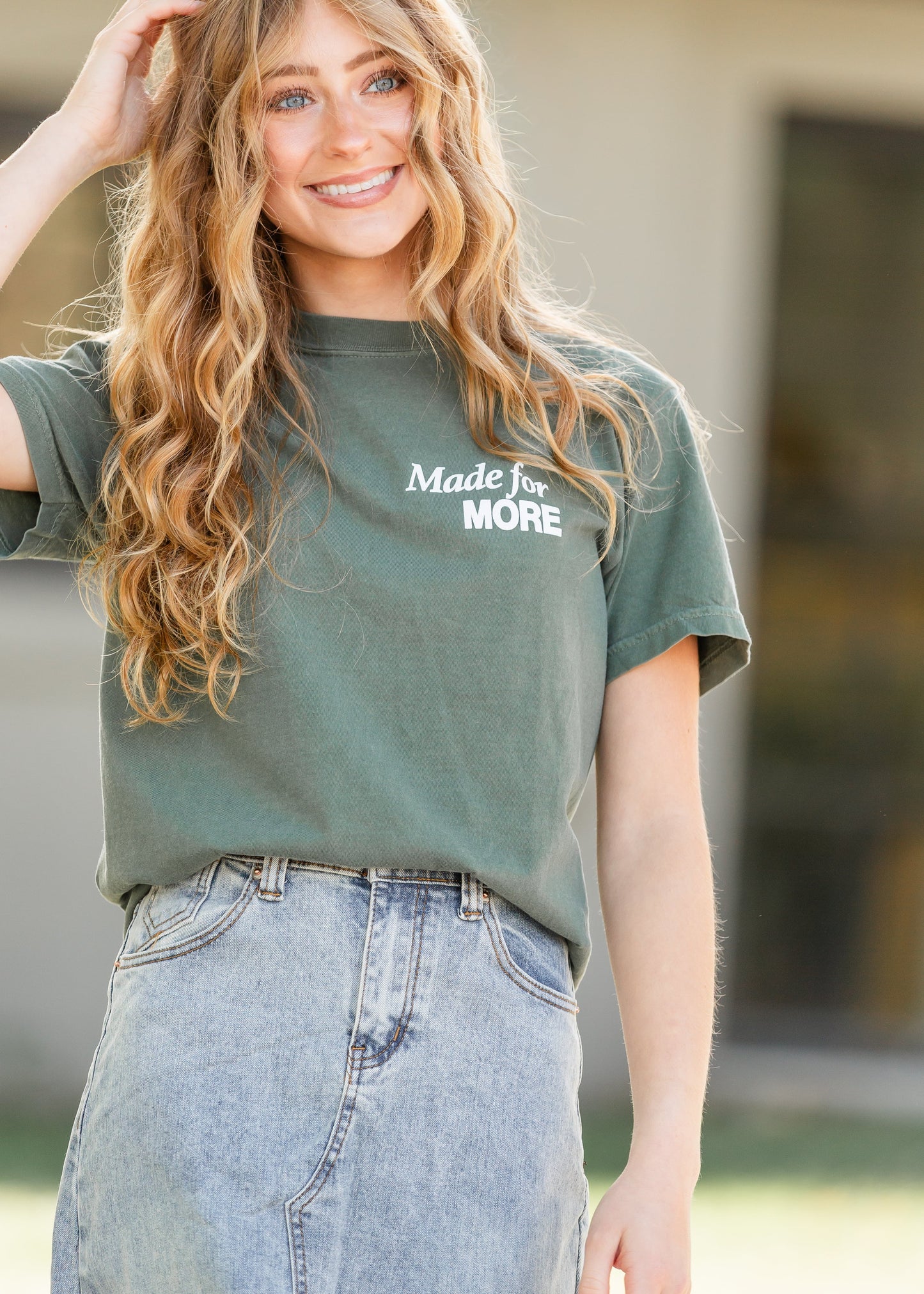 Made for More Christian Graphic T-shirt FF Tops