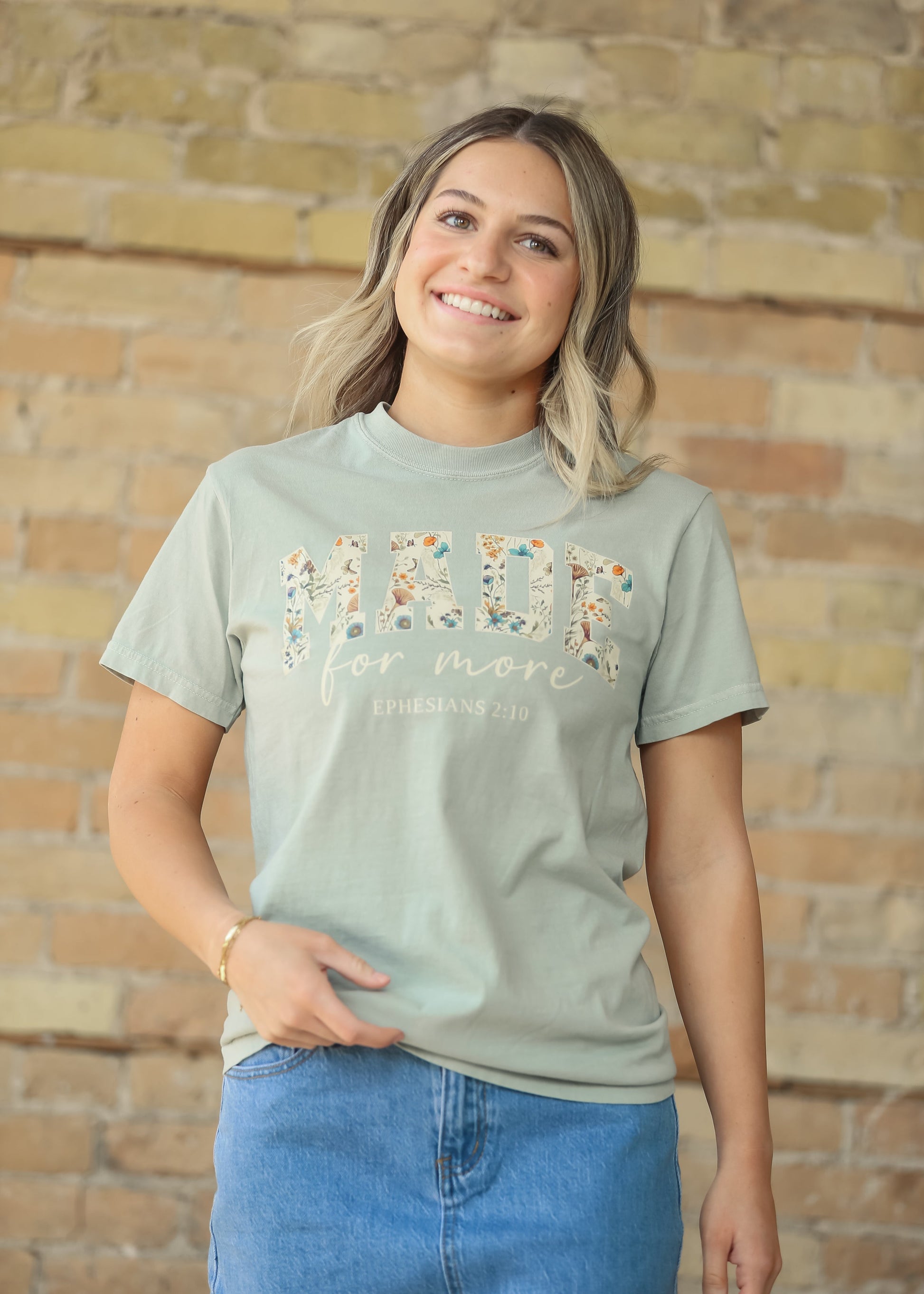 Made For More Floral Graphic T-Shirt FF Tops