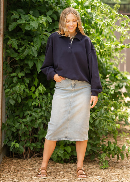 Maggie Checker Contrast Sweater FF Tops