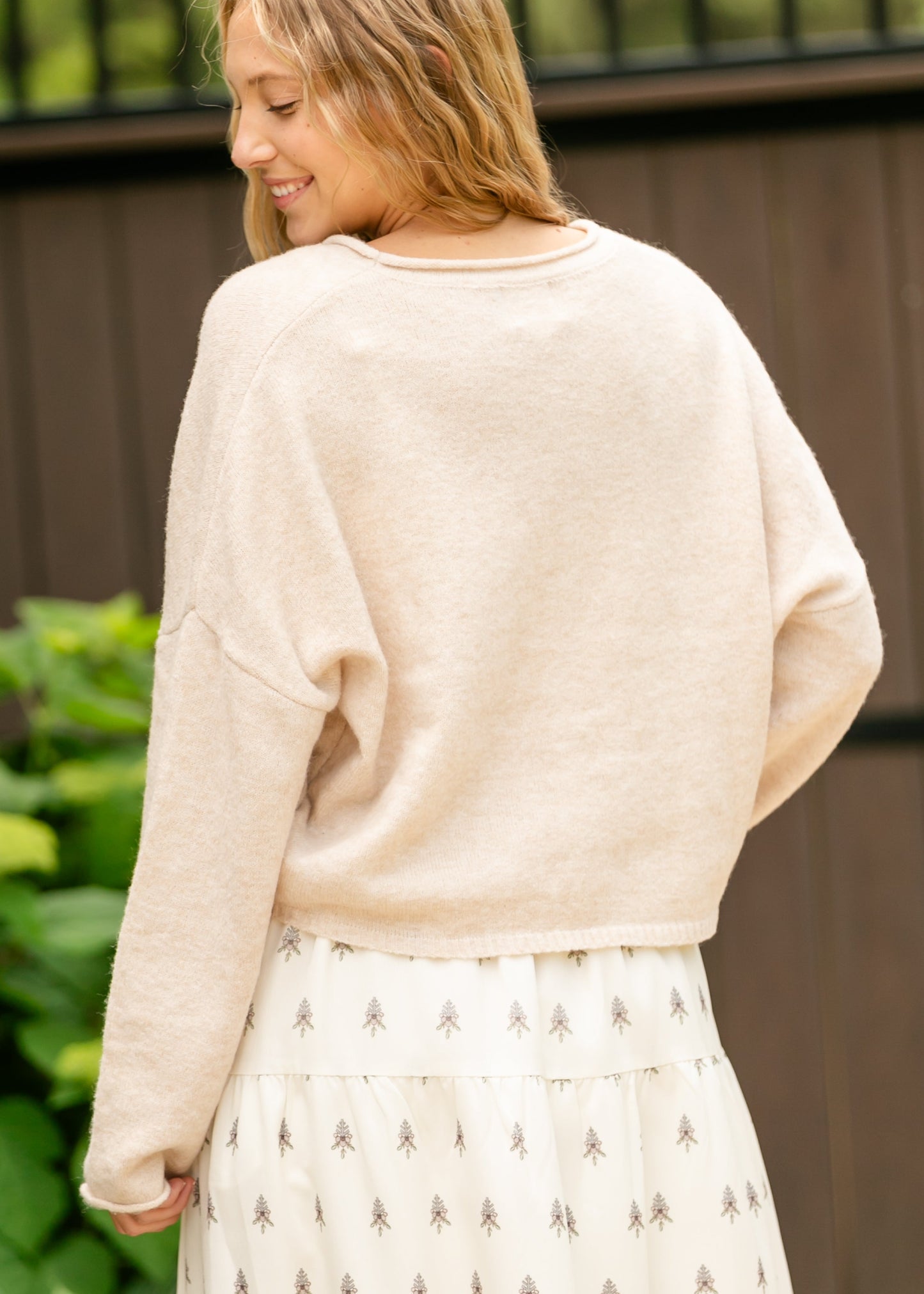 Maia V-neck Button Cardigan FF Tops