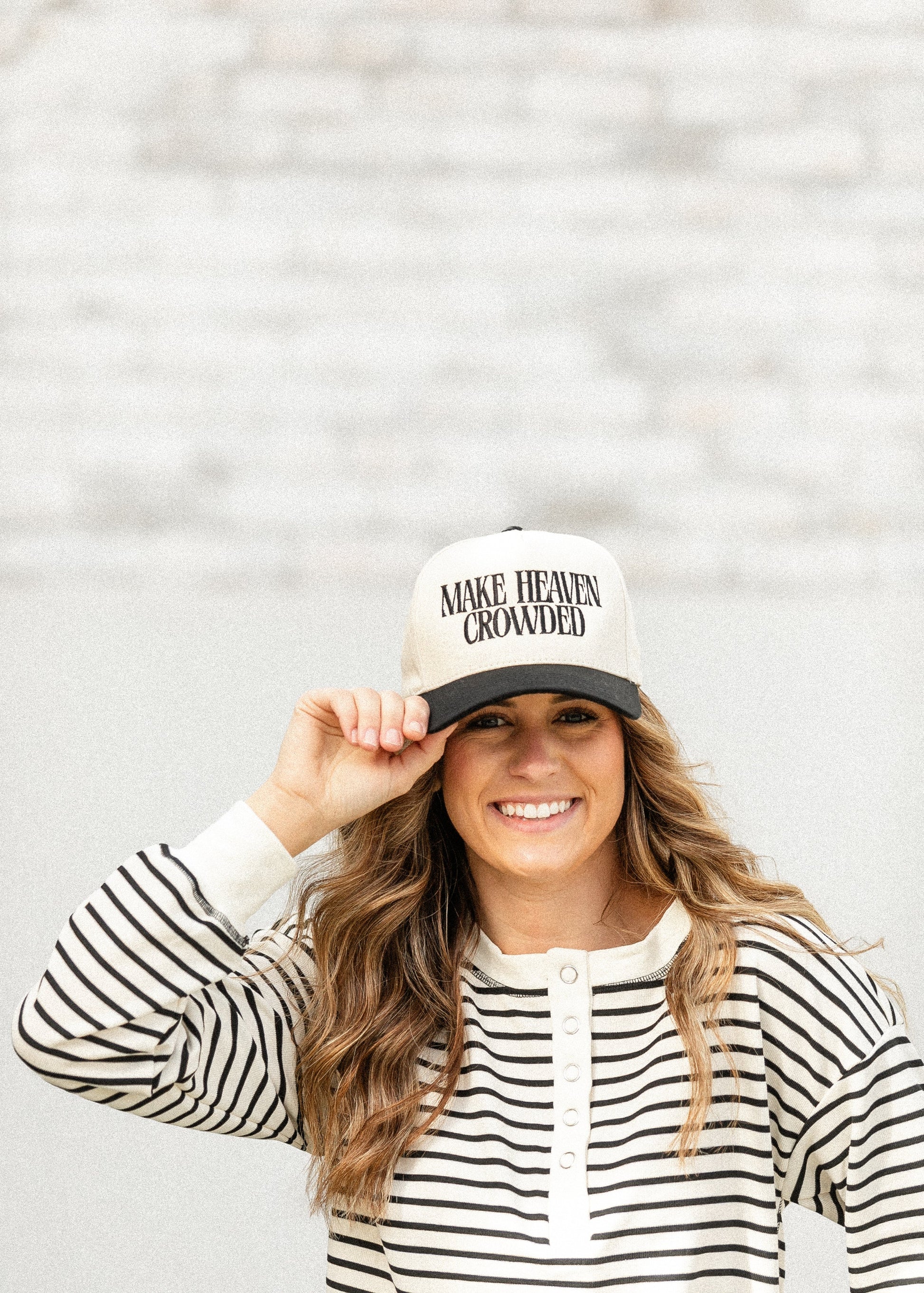 Make Heaven Crowded Embroidered Hat Accessories