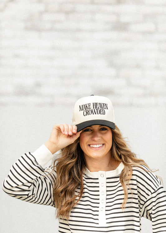 Make Heaven Crowded Embroidered Hat Accessories