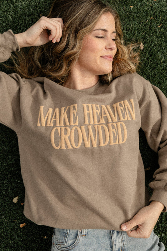 Make Heaven Crowded Pullover Sweatshirt FF Tops