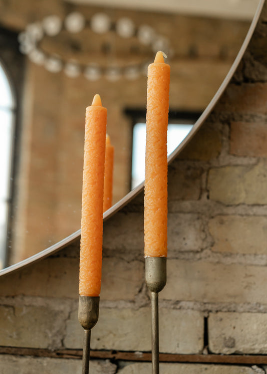 Maple Leaf Unscented Taper Candles Set of 2 Gifts