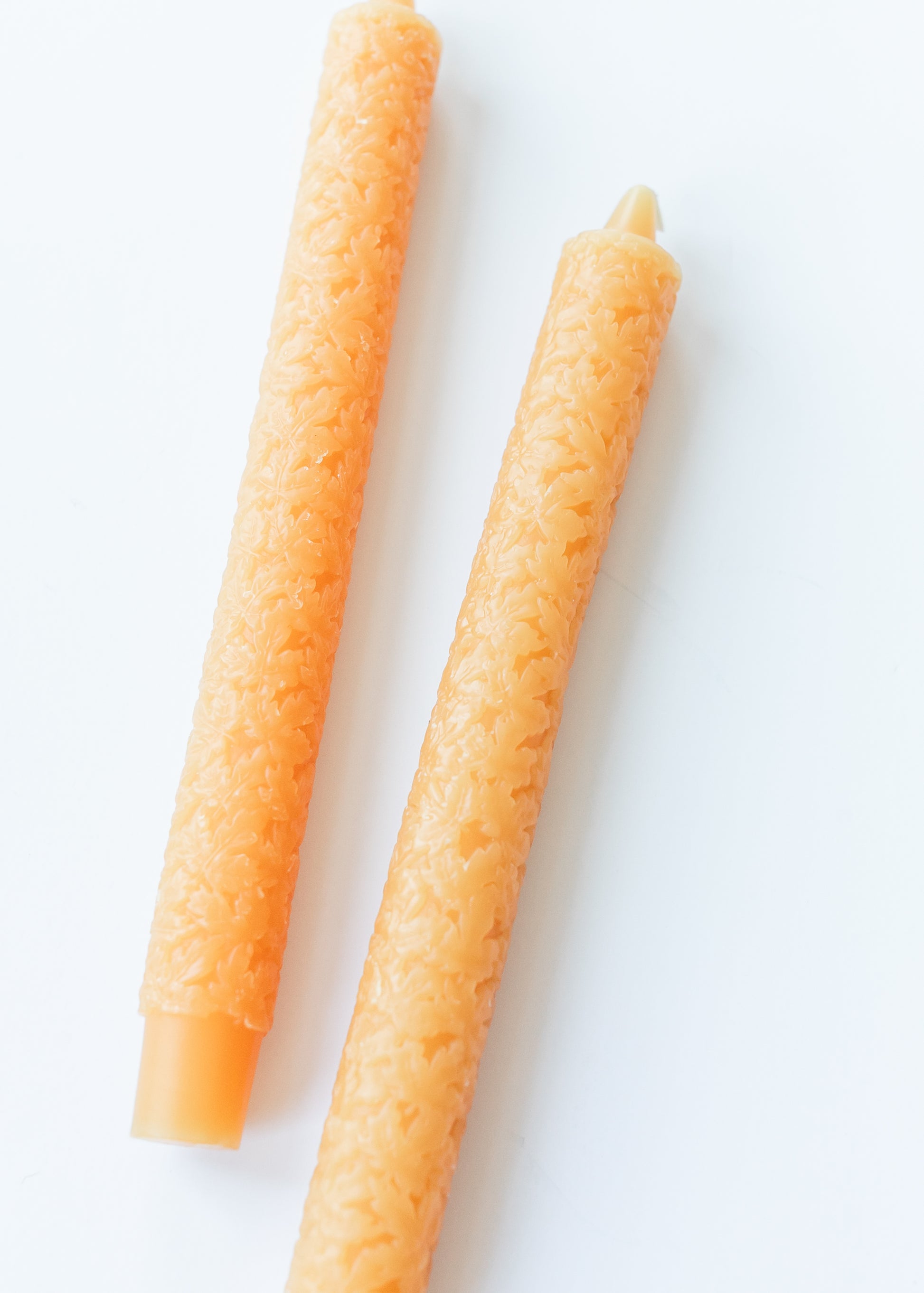 Maple Leaf Unscented Taper Candles Set of 2 Gifts