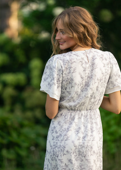 Maren Floral Straight Maxi Dress IC Dresses