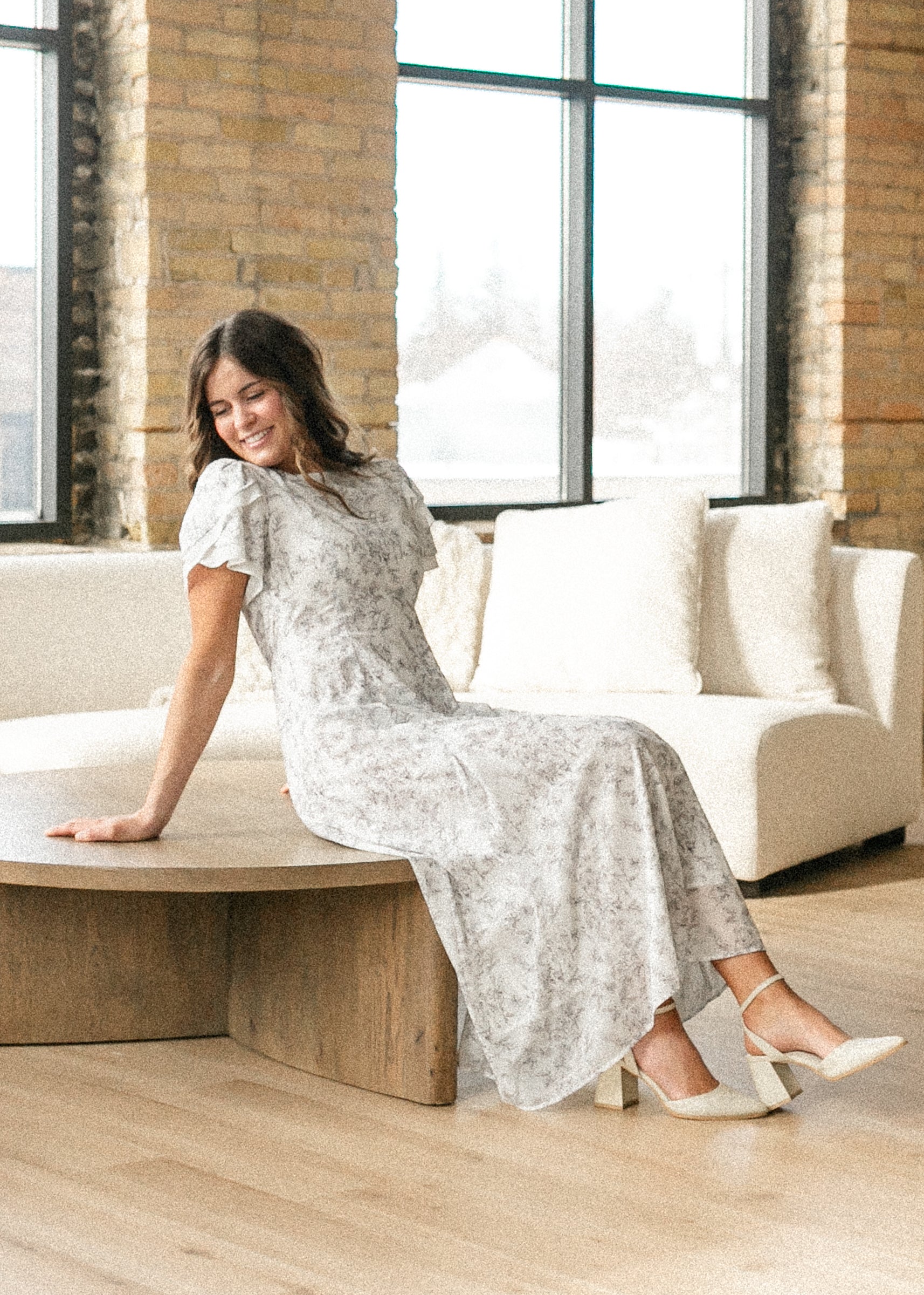 Maren Floral Straight Maxi Dress IC Dresses