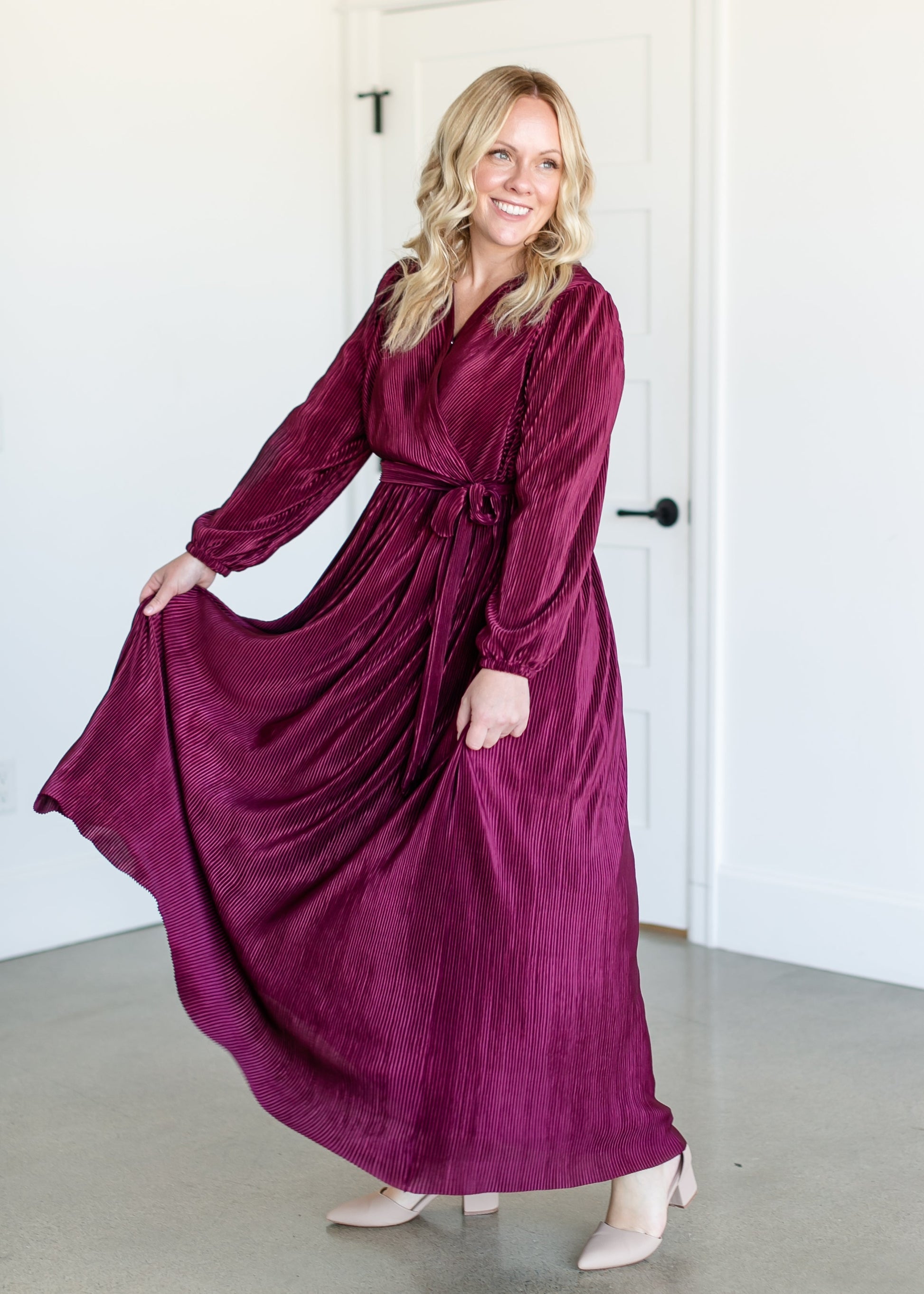 Marilyn Faux Wrap Maxi Dress - FINAL SALE – Inherit