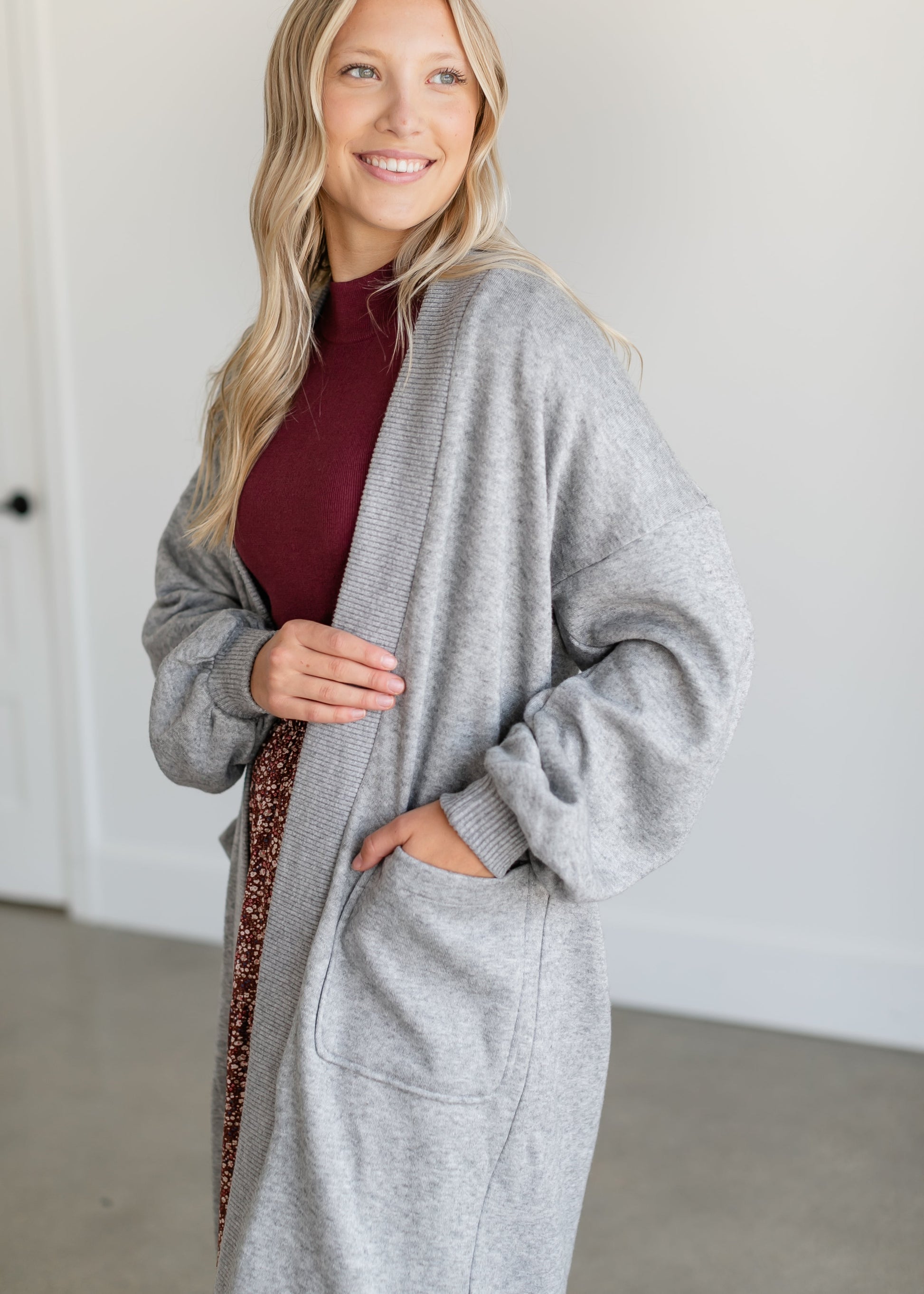 Marla Duster Sweater Coat FF Tops