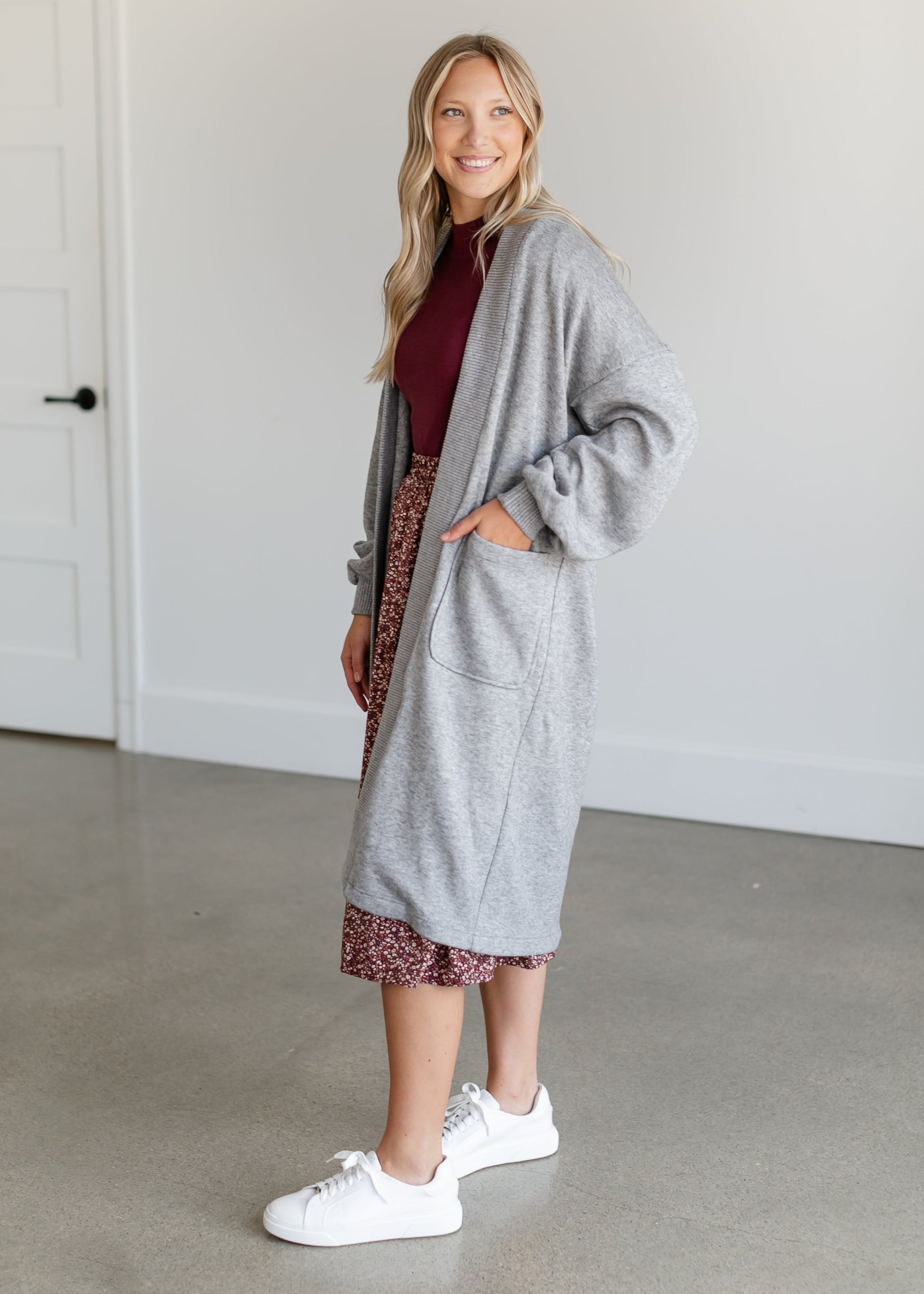 Marla Duster Sweater Coat FF Tops